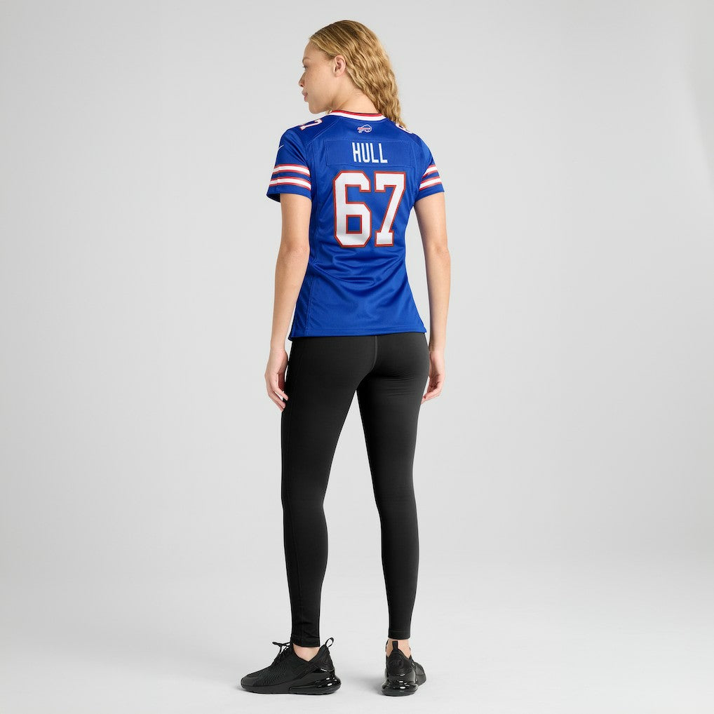 Nike Kent Hull Buffalo Bills Women's Game Retired Player Jersey Royal