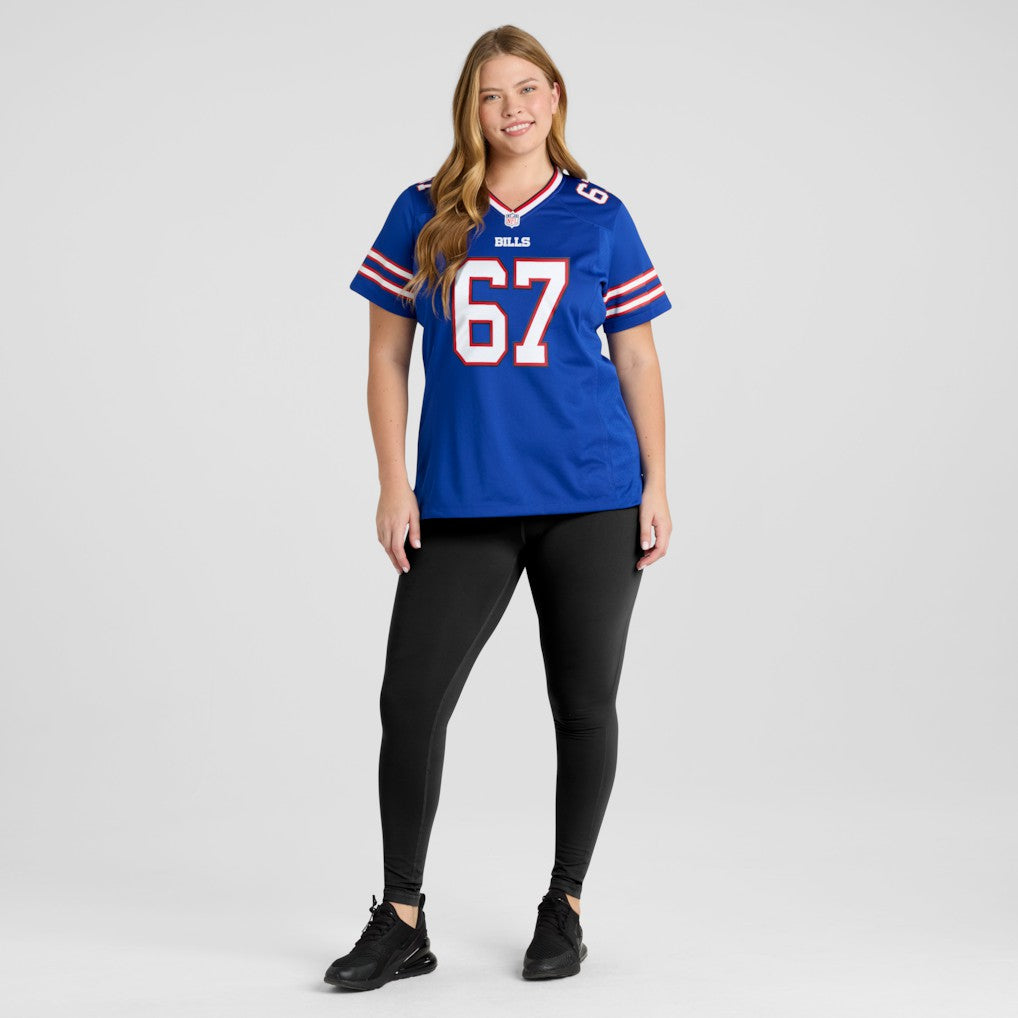 Nike Kent Hull Buffalo Bills Women's Game Retired Player Jersey Royal