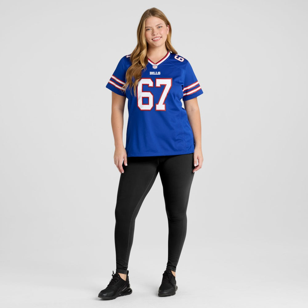 Nike Kent Hull Buffalo Bills Women's Game Retired Player Jersey Royal