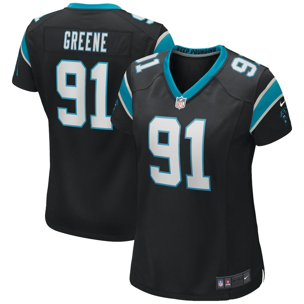 Nike Kevin Greene Carolina Panthers Women's Game Retired Player Jersey Black