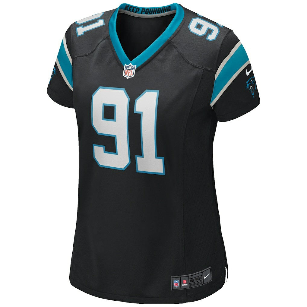 Nike Kevin Greene Carolina Panthers Women's Game Retired Player Jersey Black