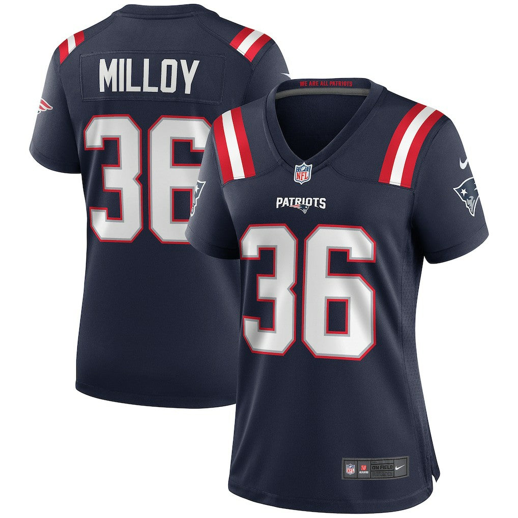 Nike Lawyer Milloy New England Patriots Women's Game Retired Player Jersey Navy