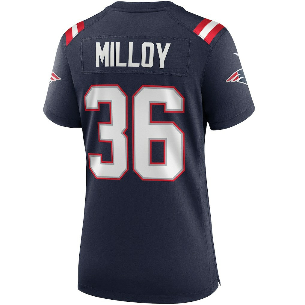 Nike Lawyer Milloy New England Patriots Women's Game Retired Player Jersey Navy