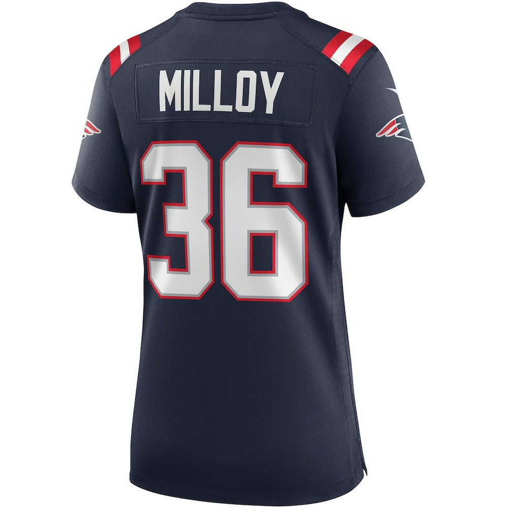 Nike Lawyer Milloy New England Patriots Women's Game Retired Player Jersey Navy