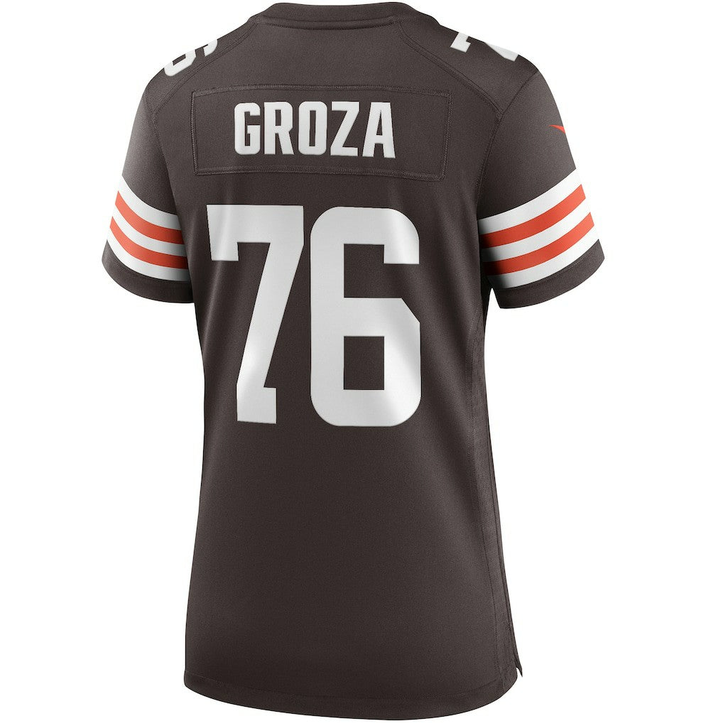 Nike Lou Groza Cleveland Browns Women's Game Retired Player Jersey Brown