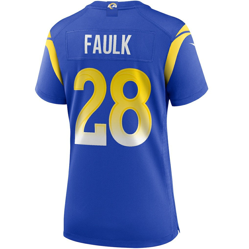 Nike Marshall Faulk Los Angeles Rams Women's Game Retired Player Jersey Royal