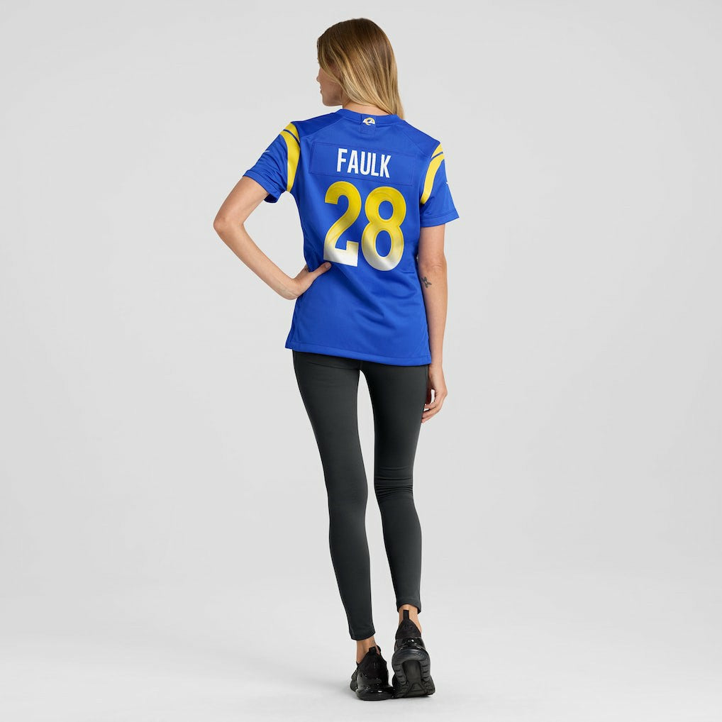 Nike Marshall Faulk Los Angeles Rams Women's Game Retired Player Jersey Royal