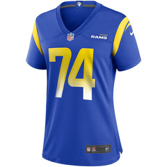 Nike Merlin Olsen Los Angeles Rams Women's Game Retired Player Jersey Royal