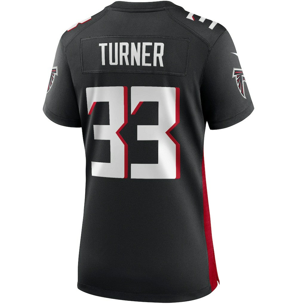 Nike Michael Turner Atlanta Falcons Women's Game Retired Player Jersey Black