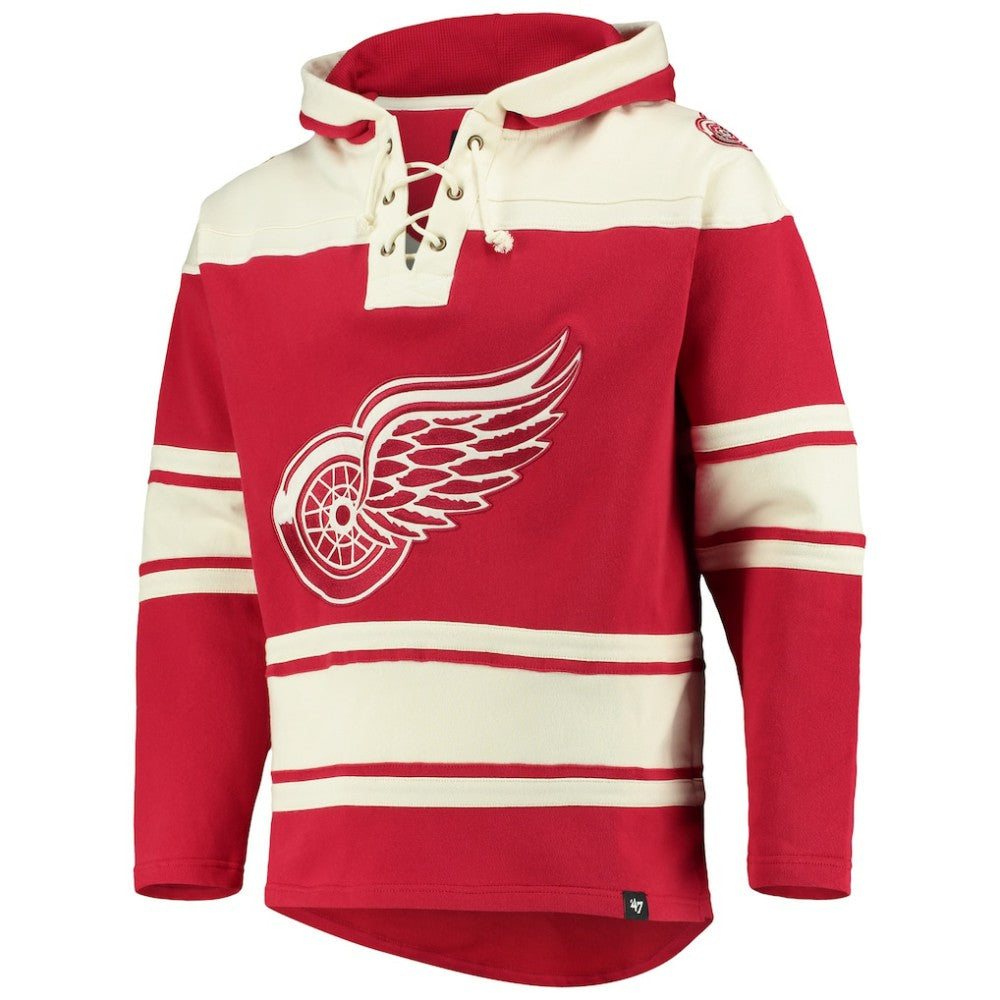 Detroit Red Wings '47 Superior Lacer Hoodie - Red - NHL 3996202