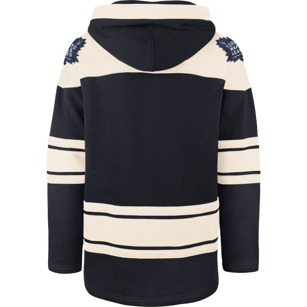 Toronto Maple Leafs '47 Superior Lacer Pullover Hoodie - Navy/Cream - NHL 3996210
