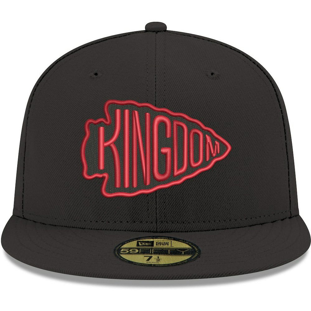 Kansas City Chiefs New Era Omaha 59FIFTY Fitted Hat Black