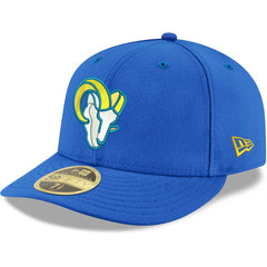 Los Angeles Rams New Era Omaha Low Profile 59FIFTY Fitted Team Hat Royal