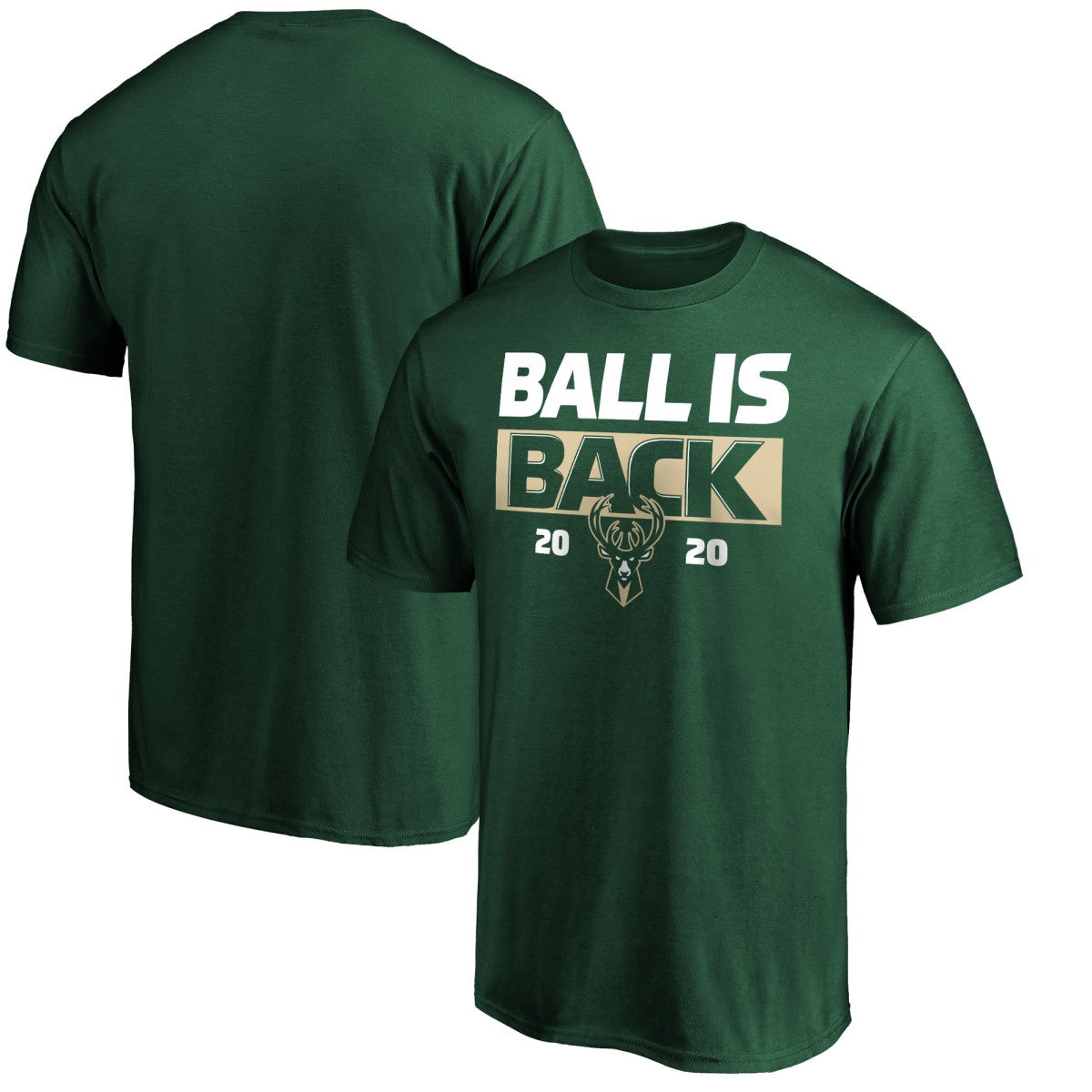 Milwaukee Bucks Ball Is Back T-Shirt Green