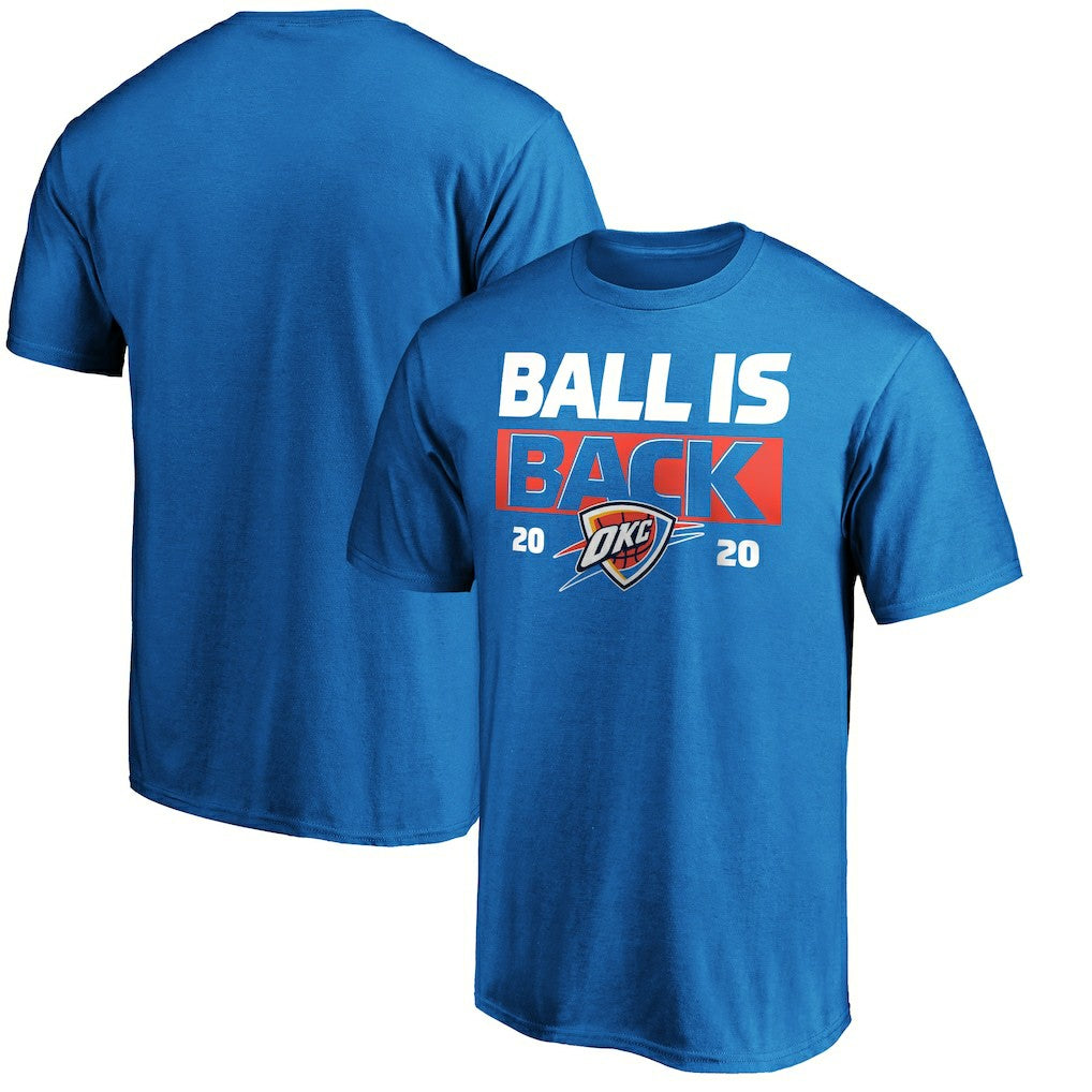 Oklahoma City Thunder Ball Is Back T-Shirt Blue