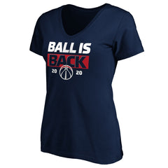 Washington Wizards Women's Ball Is Back V-Neck T-Shirt Navy