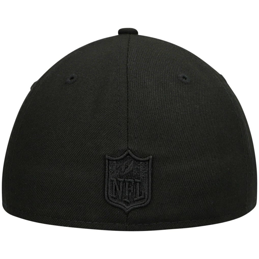 Atlanta Falcons New Era Alternate Logo Black on Black Low Profile 59FIFTY II Fitted Hat Black