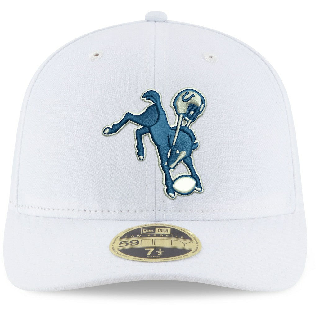 Indianapolis Colts New Era Omaha Low Profile 59FIFTY Fitted Hat White