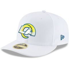 Los Angeles Rams New Era Omaha Low Profile 59FIFTY Fitted Hat White