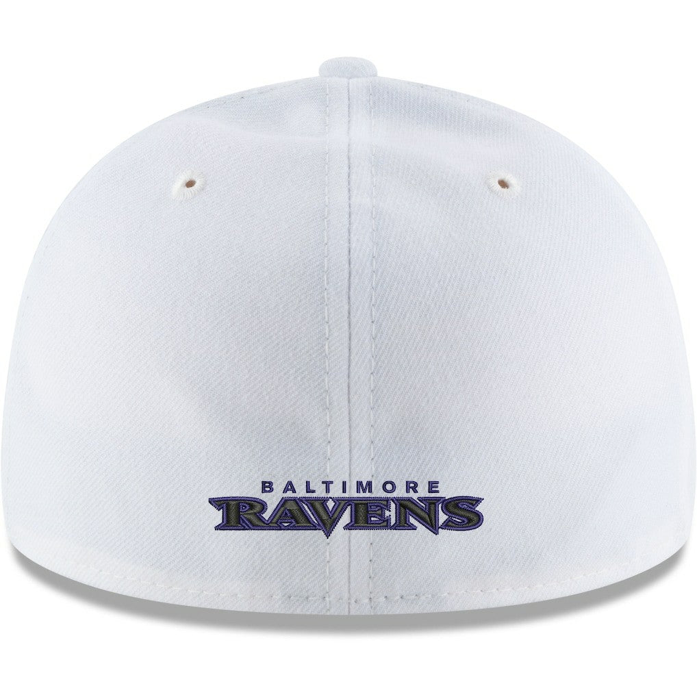 Baltimore Ravens New Era Omaha Low Profile 59FIFTY Fitted Hat White