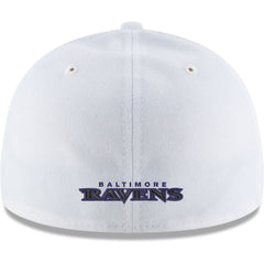 Baltimore Ravens New Era Omaha Low Profile 59FIFTY Fitted Hat White