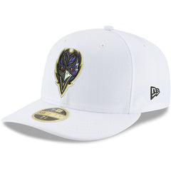 Baltimore Ravens New Era Omaha Low Profile 59FIFTY Fitted Hat White