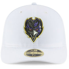 Baltimore Ravens New Era Omaha Low Profile 59FIFTY Fitted Hat White
