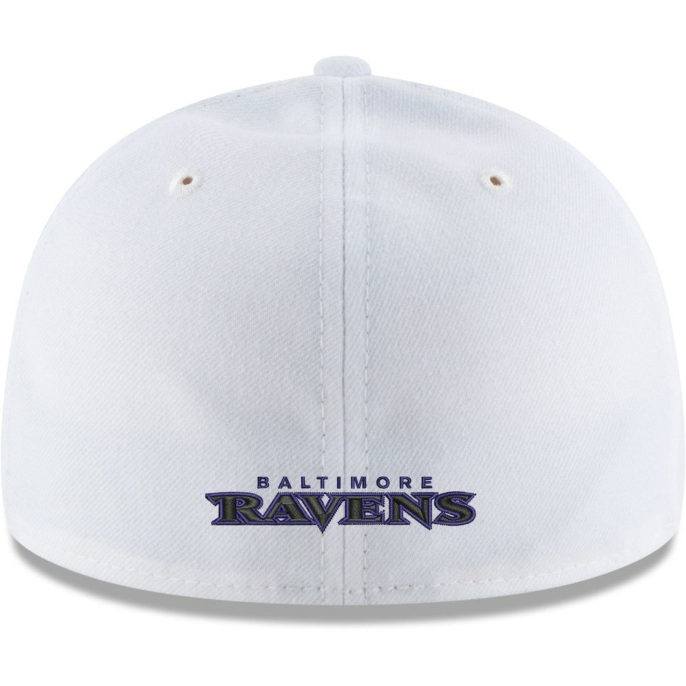Baltimore Ravens New Era Omaha Low Profile 59FIFTY Fitted Hat White