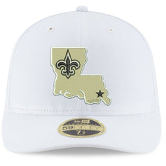 New Orleans Saints New Era Omaha Low Profile 59FIFTY Fitted Hat White