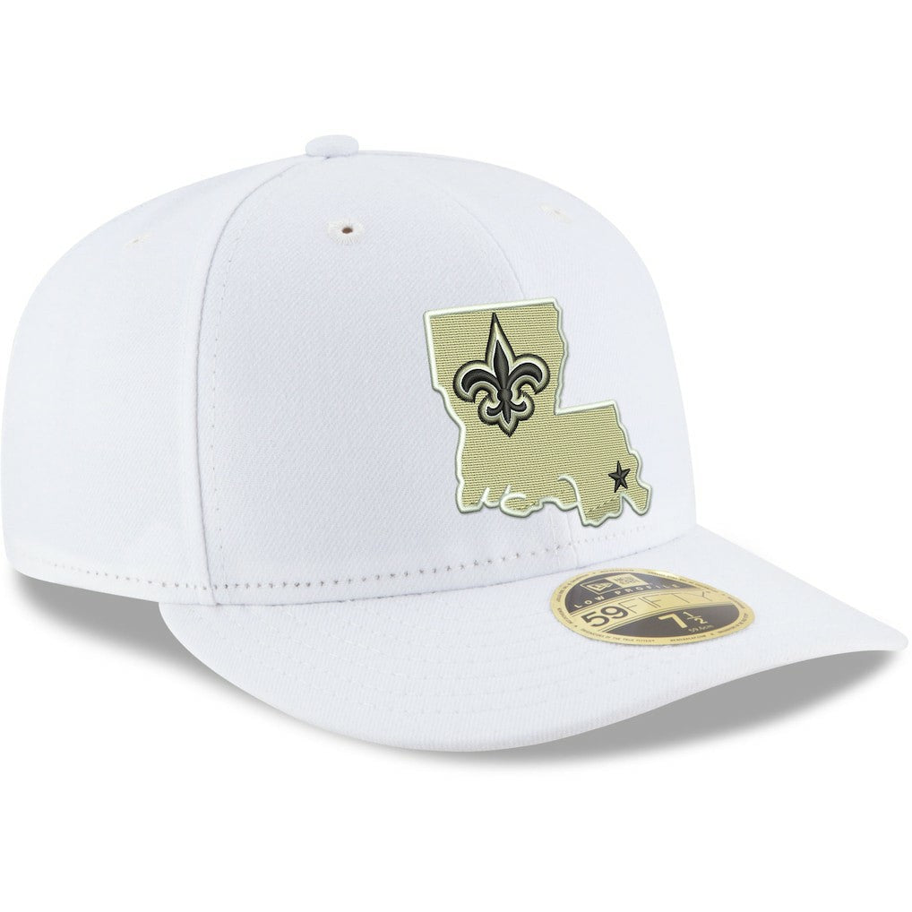 New Orleans Saints New Era Omaha Low Profile 59FIFTY Fitted Hat White