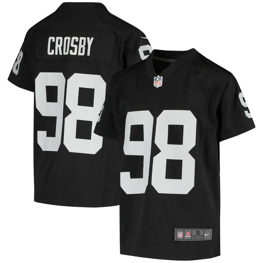 Nike Maxx Crosby Las Vegas Raiders Youth Game Jersey Black