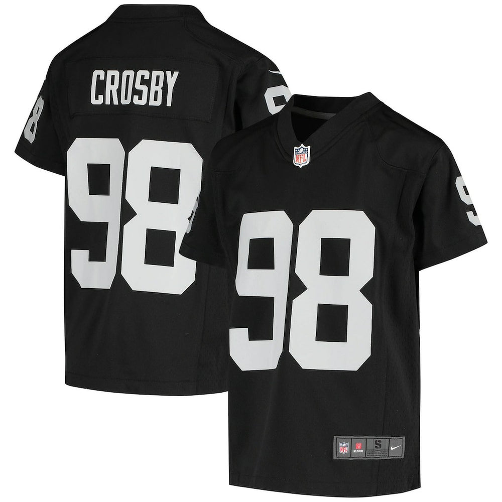 Nike Maxx Crosby Las Vegas Raiders Youth Game Jersey Black