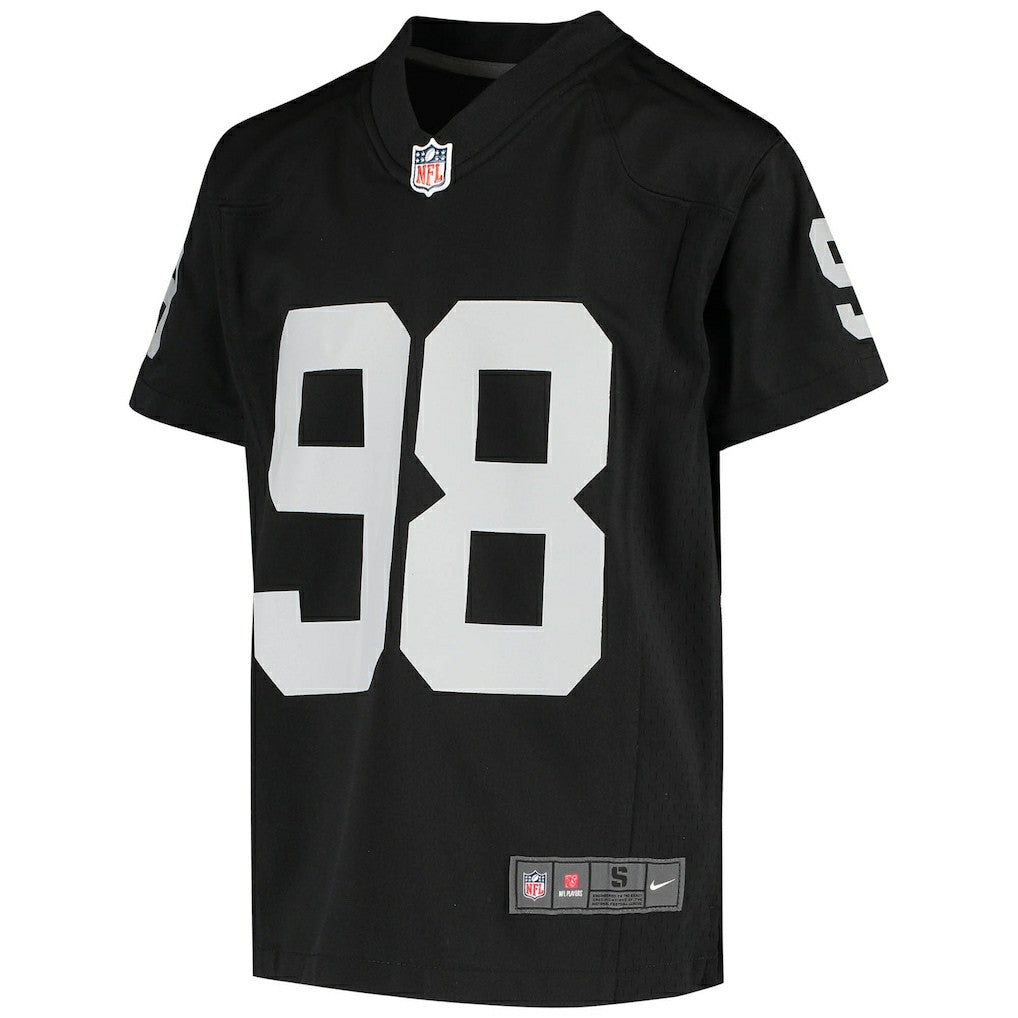 Nike Maxx Crosby Las Vegas Raiders Youth Game Jersey Black