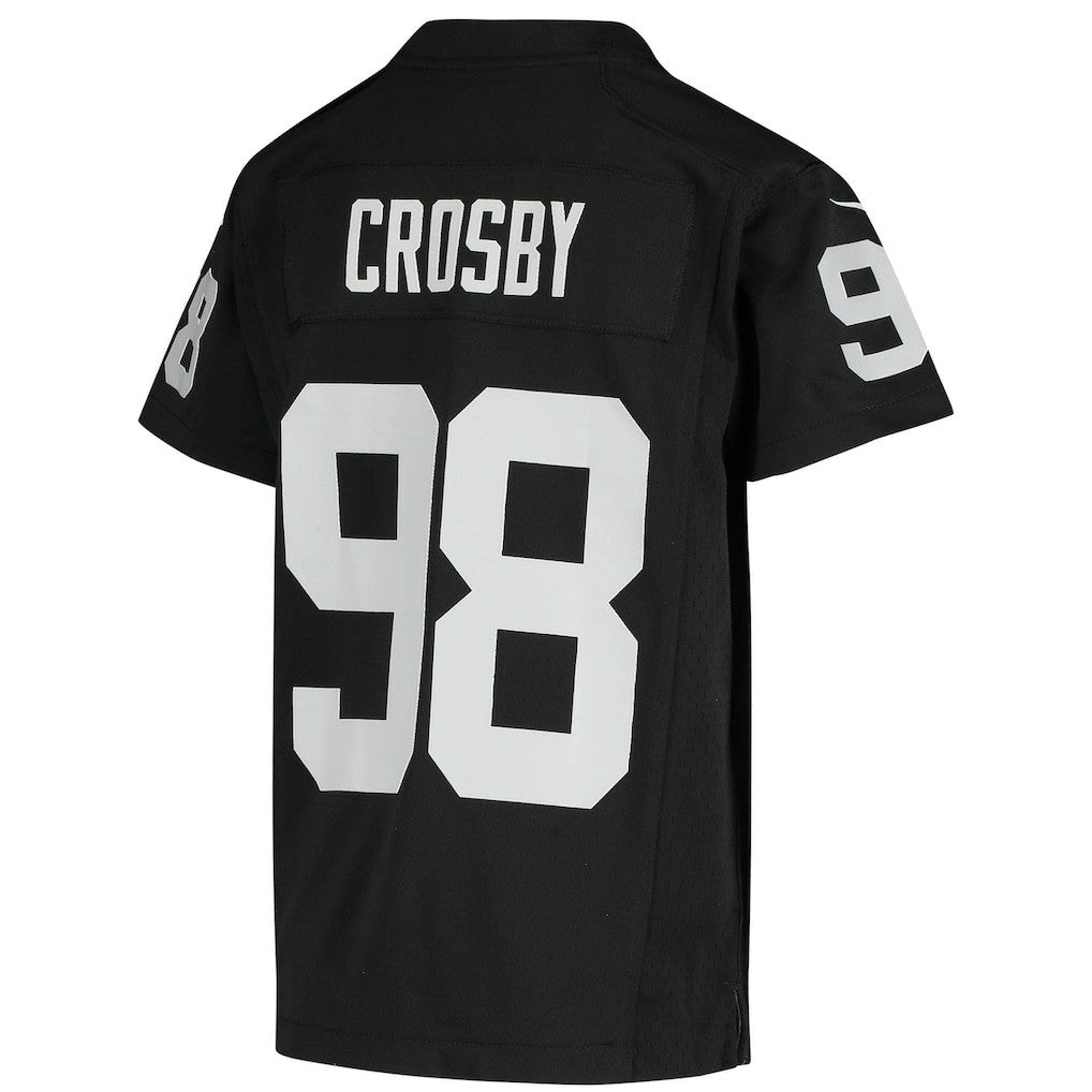 Nike Maxx Crosby Las Vegas Raiders Youth Game Jersey Black
