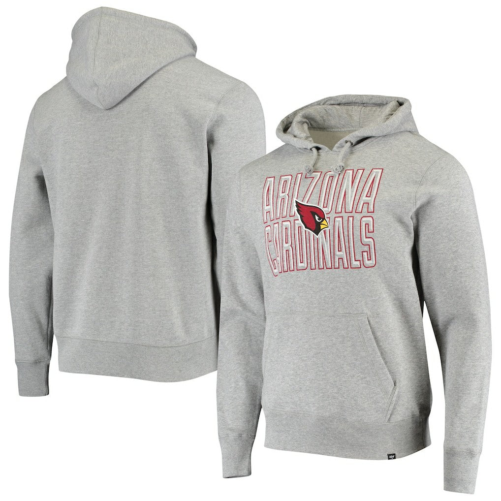 47 brand Arizona Cardinals '47 Bevel Pullover Hoodie Heathered Gray