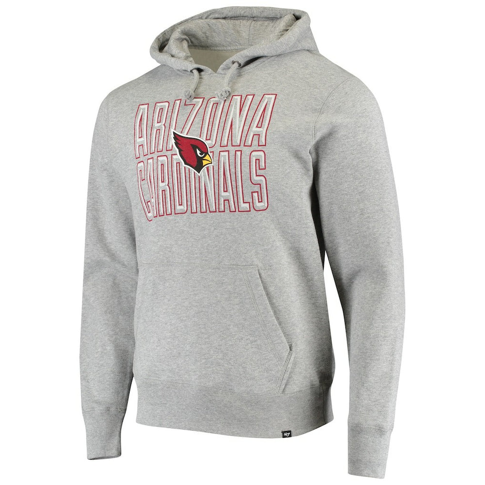 47 brand Arizona Cardinals '47 Bevel Pullover Hoodie Heathered Gray