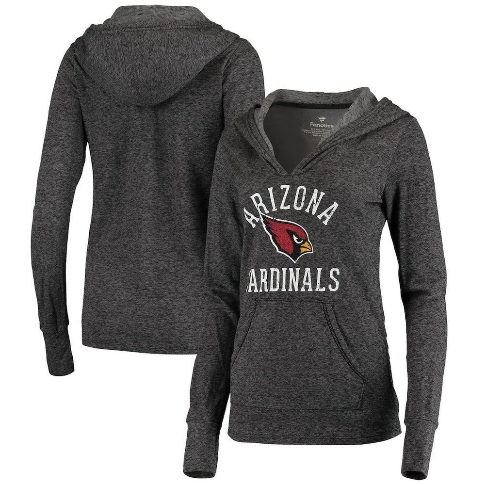 Fanatics Arizona Cardinals Women's Doubleface Slub Pullover Hoodie Black