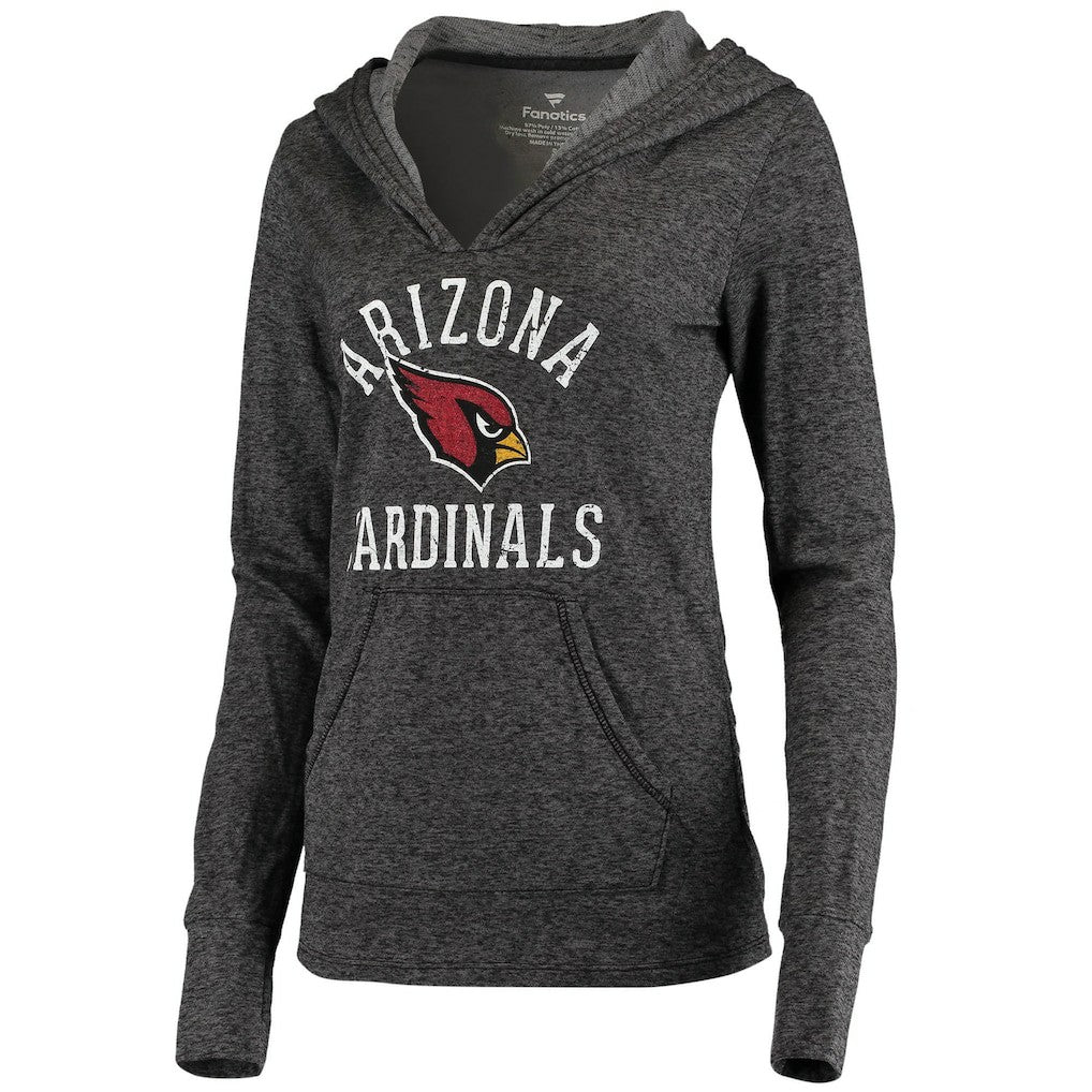 Fanatics Arizona Cardinals Women's Doubleface Slub Pullover Hoodie Black