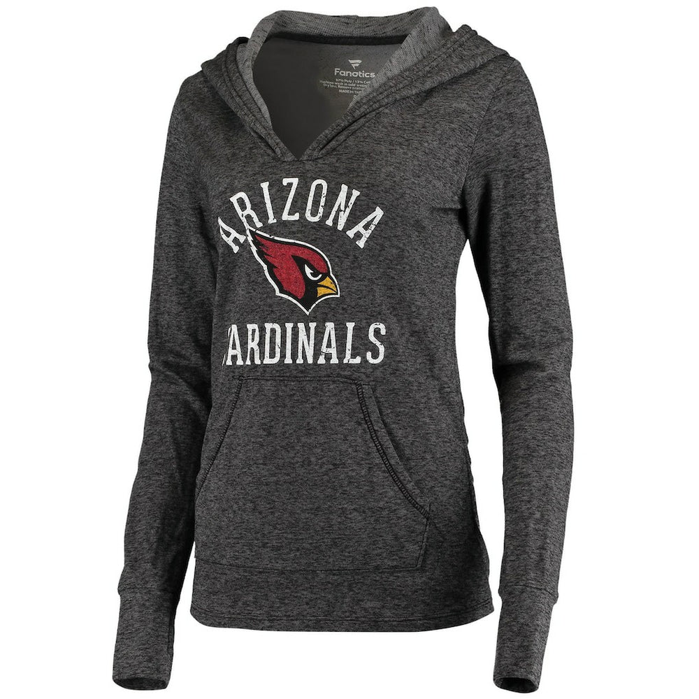 Fanatics Arizona Cardinals Women's Doubleface Slub Pullover Hoodie Black