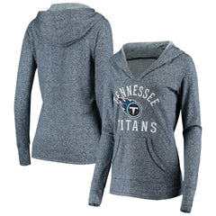 Fanatics Tennessee Titans Women's Doubleface Slub Pullover Hoodie Heather Navy