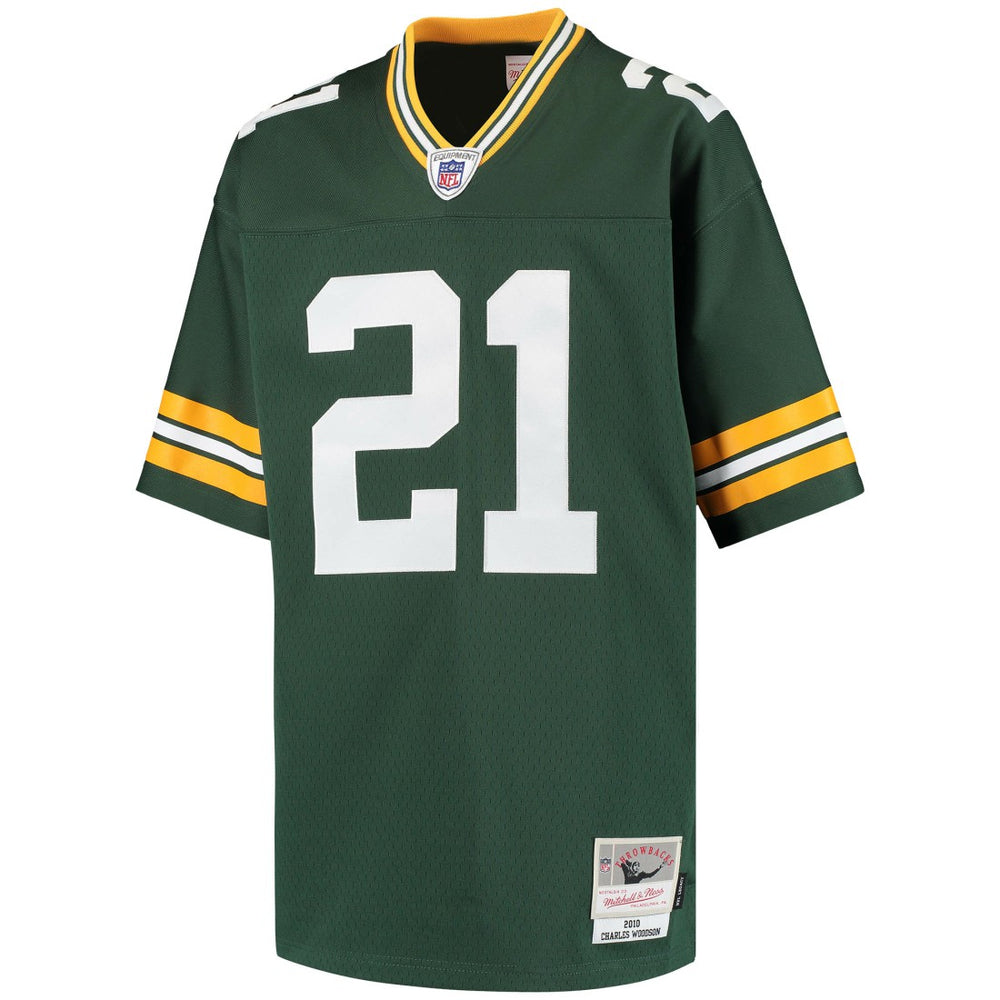 Mitchell & Ness Charles Woodson Green Bay Packers Youth Retired Player Legacy Jersey Green