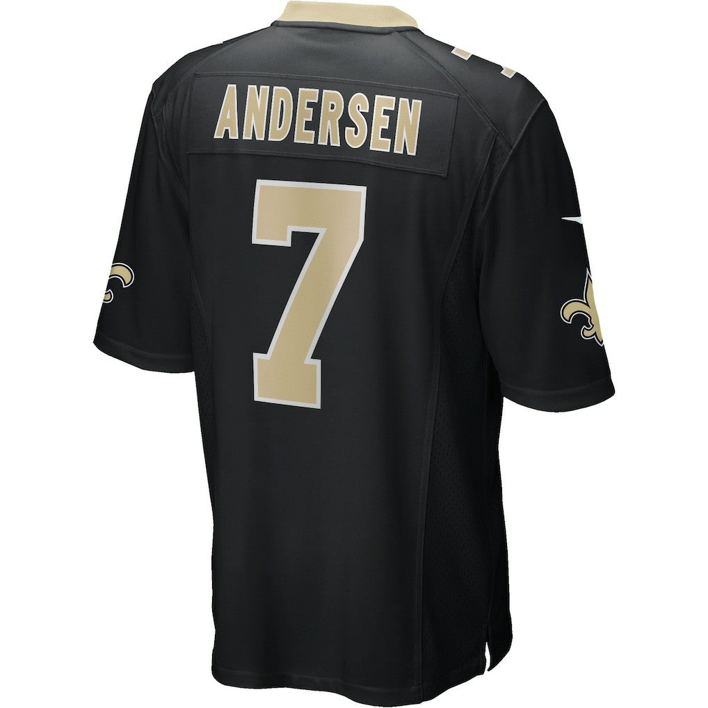 Nike Morten Andersen New Orleans Saints Game Retired Player Jersey Black