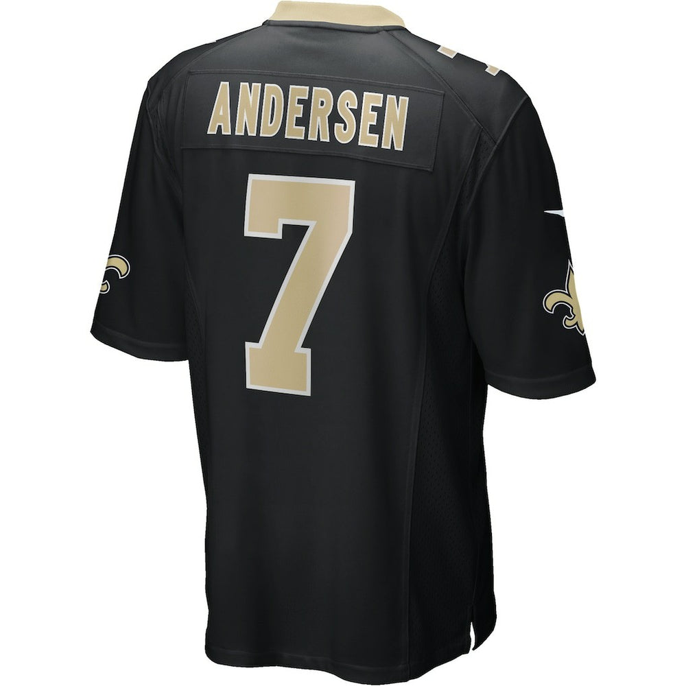Nike Morten Andersen New Orleans Saints Game Retired Player Jersey Black