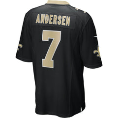 Nike Morten Andersen New Orleans Saints Game Retired Player Jersey Black