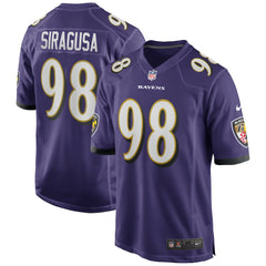 Nike Tony Siragusa Baltimore Ravens Game Retired Player Jersey Purple