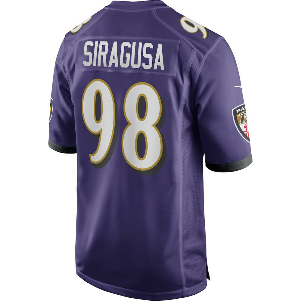 Nike Tony Siragusa Baltimore Ravens Game Retired Player Jersey Purple