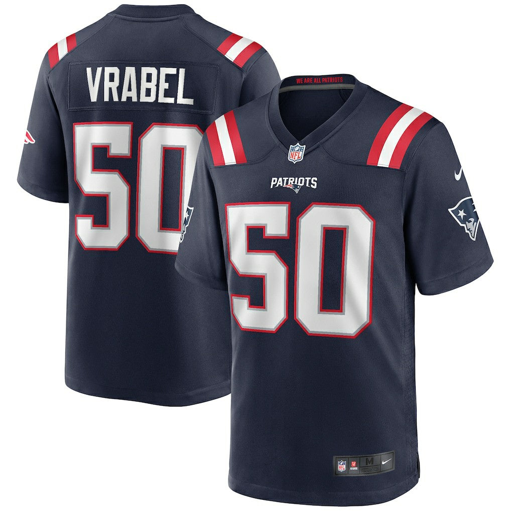 Nike Mike Vrabel New England Patriots Game Retired Player Jersey Navy