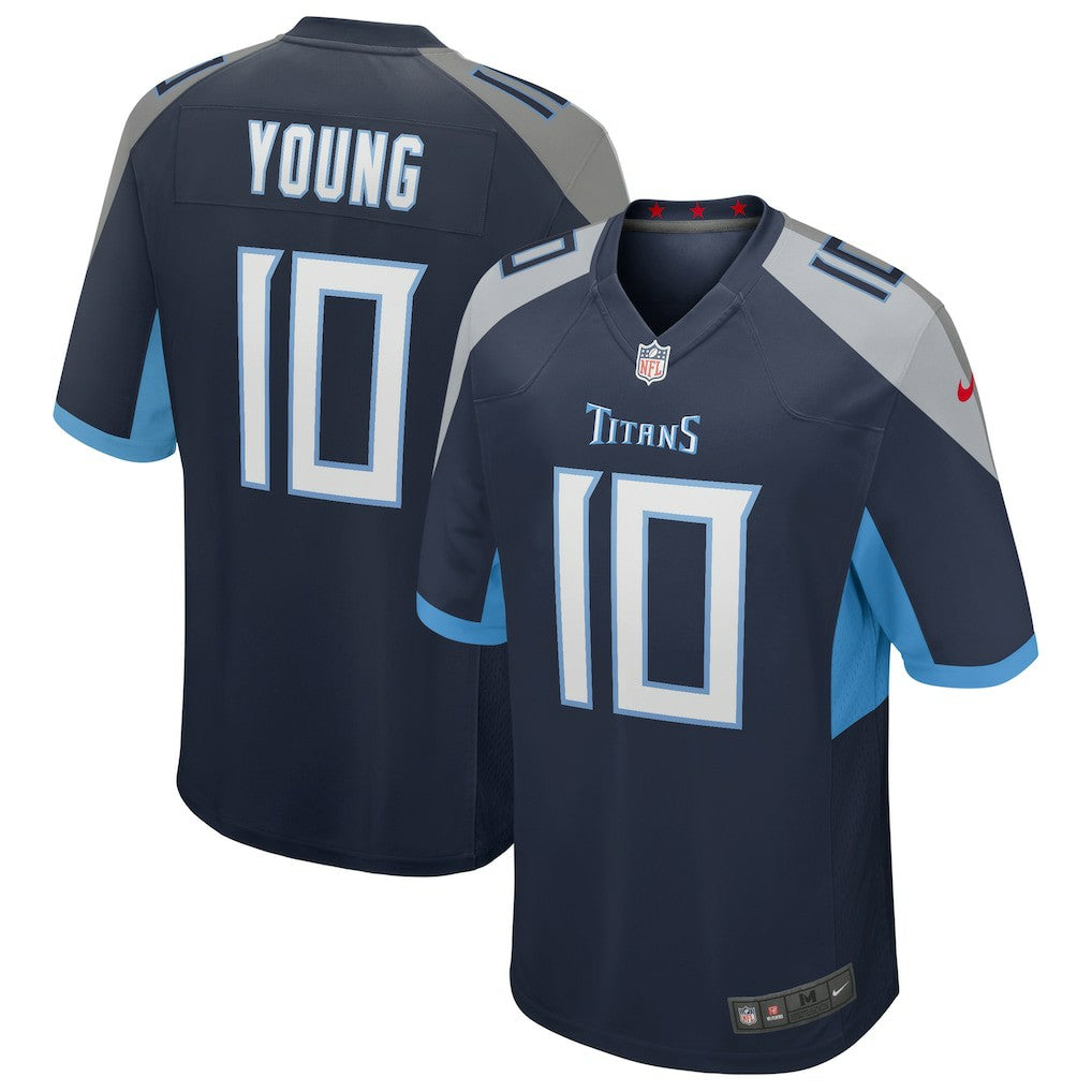 Nike Vince Young Tennessee Titans Game Retired Player Jersey Navy