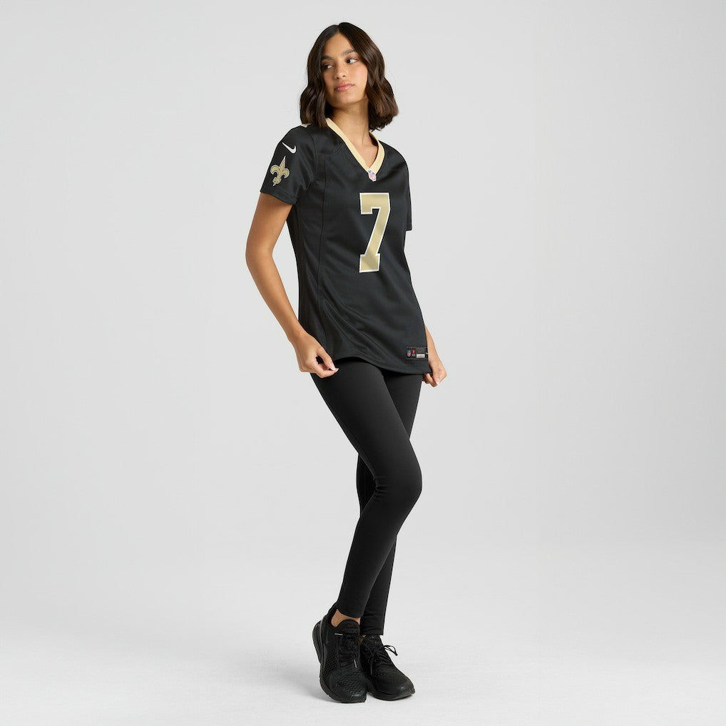 Nike Morten Andersen New Orleans Saints Women's Game Retired Player Jersey Black