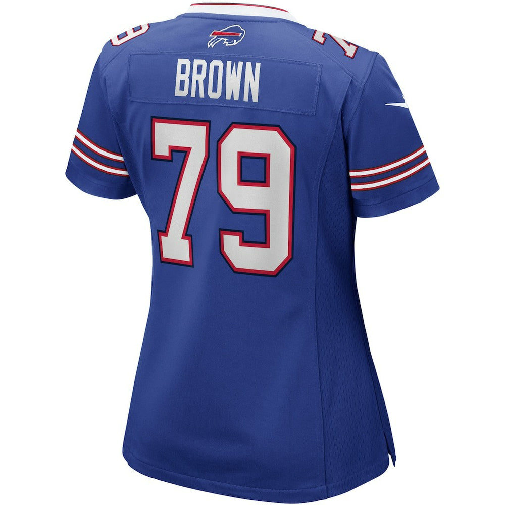 Nike Ruben Brown Buffalo Bills Women's Game Retired Player Jersey Royal